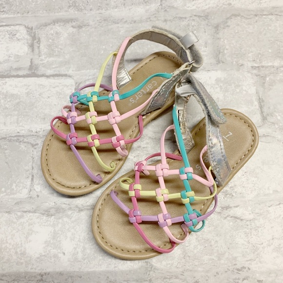 Carter's Other - Carters pastel multicolor rainbow strappy sandals